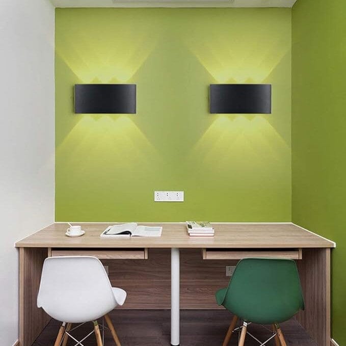 Applique Murale Led - BrillWall™ - 6W Noir - Domisens
