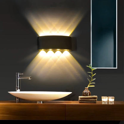 Applique Murale Led - BrillWall™ - 8W Noir - Domisens