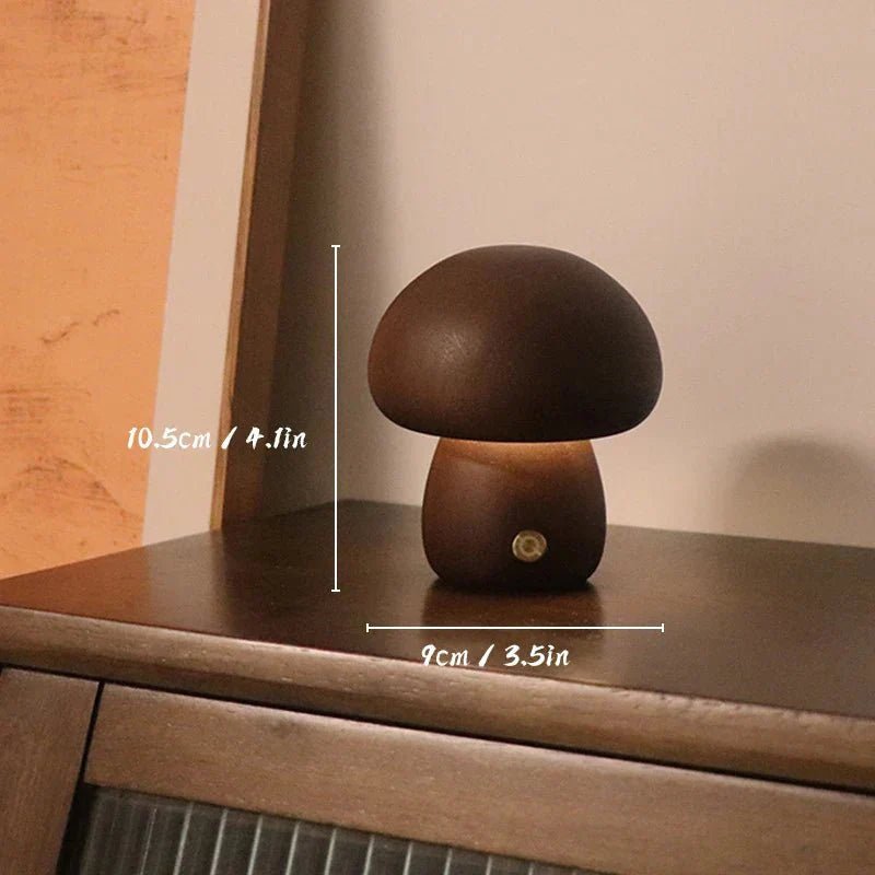 Lampe de Table - MushroomsNightLight™ - Marron Foncé 2 - Domisens