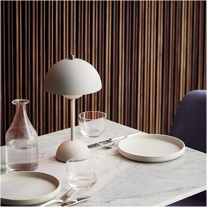 Lampe de Table Rechargeable - BrightEase™ - Blanc - Domisens
