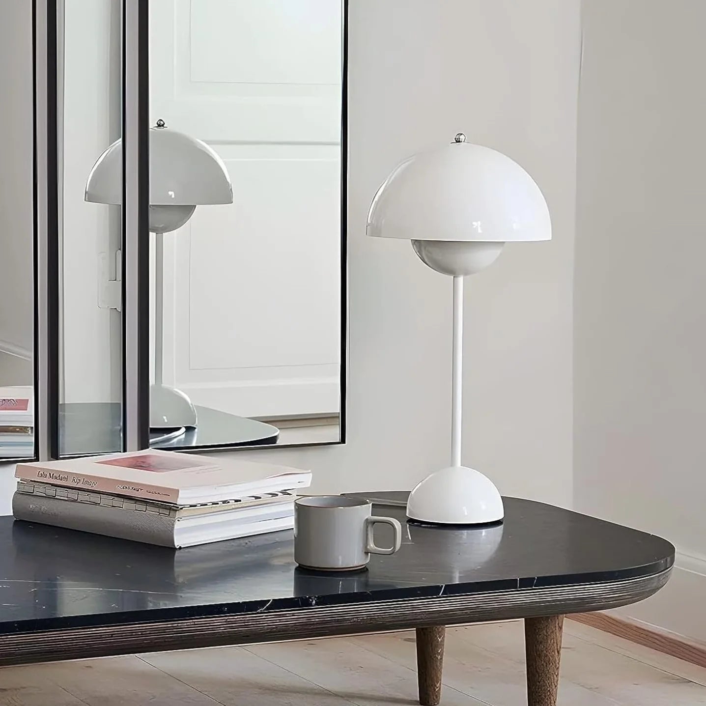 Lampe de Table Rechargeable - BrightEase™ - Blanc - Domisens