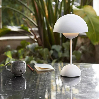 Lampe de Table Rechargeable - BrightEase™ - Blanc - Domisens