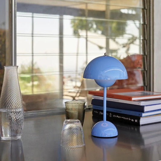 Lampe de Table Rechargeable - BrightEase™ - Bleu - Domisens