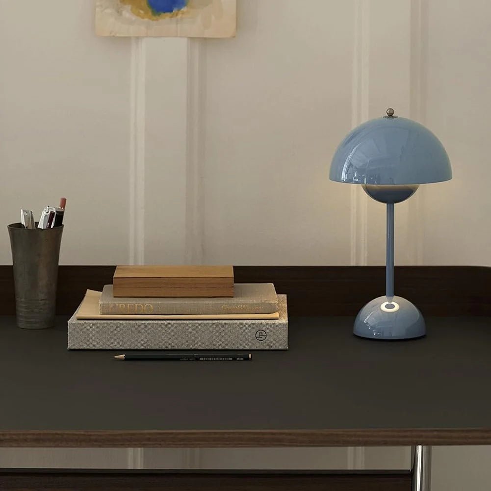 Lampe de Table Rechargeable - BrightEase™ - Bleu - Domisens
