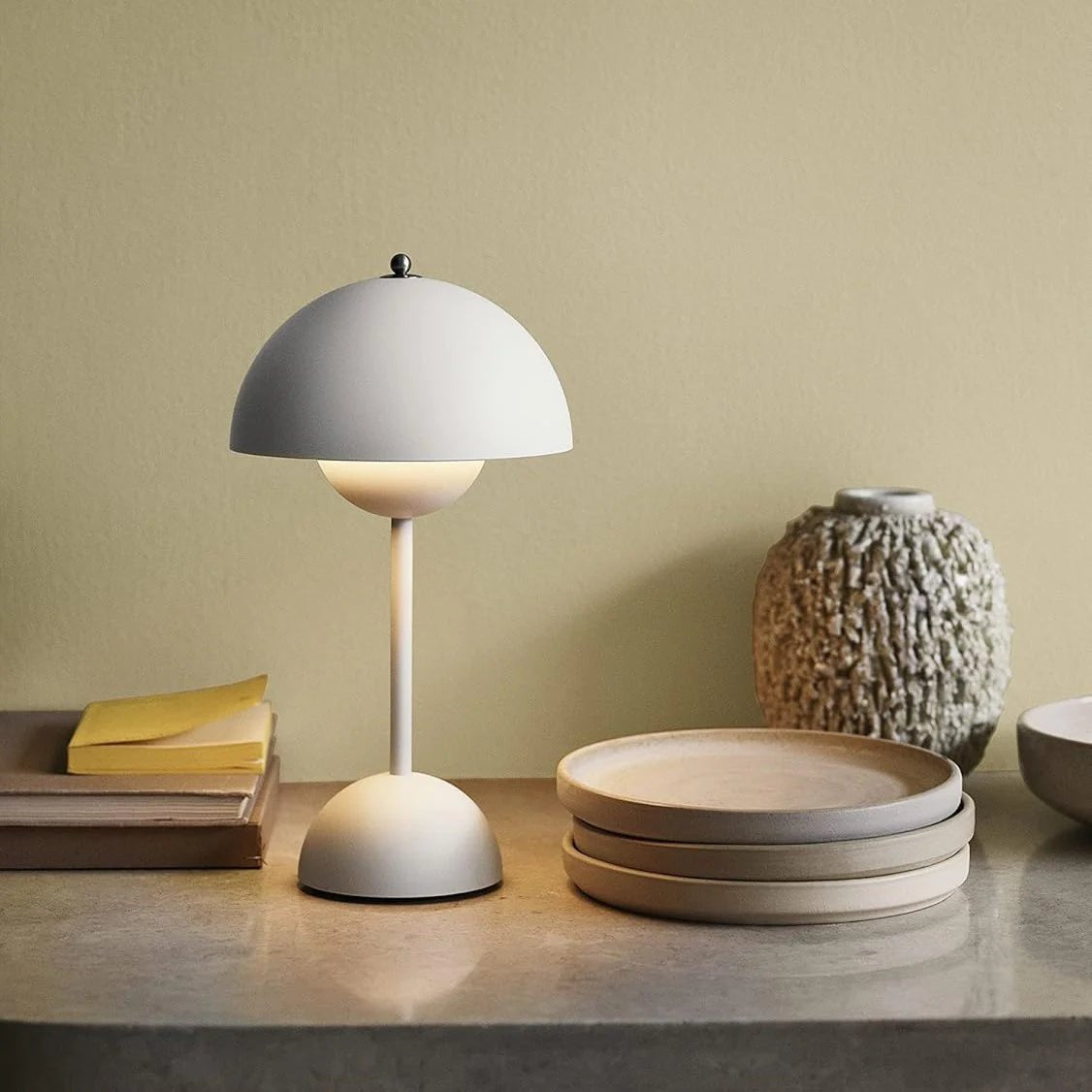 Lampe de Table Rechargeable - BrightEase™ - Gris - Domisens