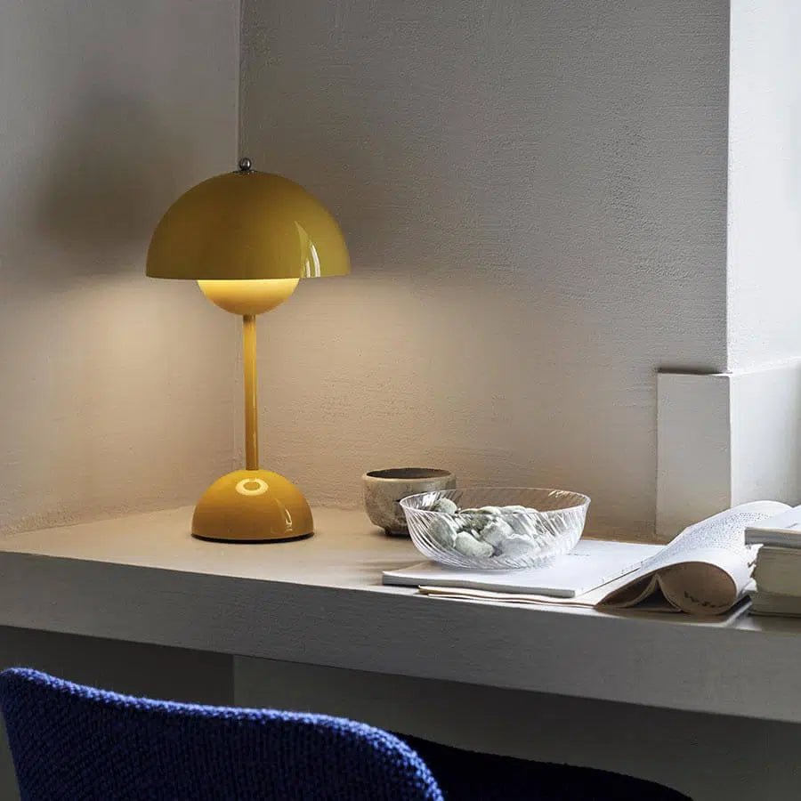 Lampe de Table Rechargeable - BrightEase™ - Jaune - Domisens