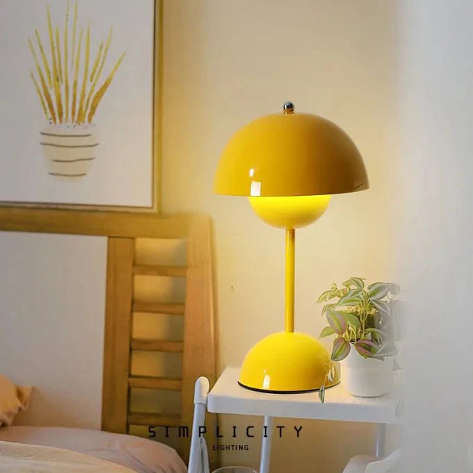 Lampe de Table Rechargeable - BrightEase™ - Jaune - Domisens