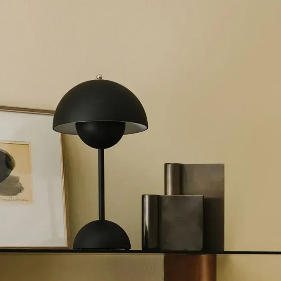 Lampe de Table Rechargeable - BrightEase™ - Noir - Domisens