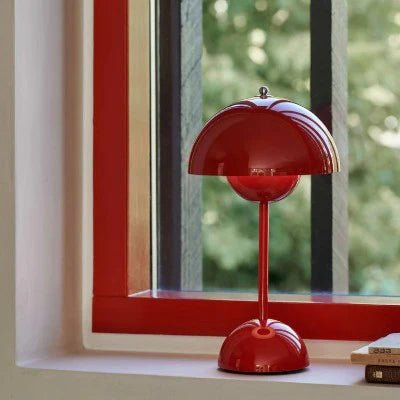Lampe de Table Rechargeable - BrightEase™ - Rouge Vin - Domisens